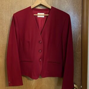 Vintage Pendleton Wool Red Blazer Size 12